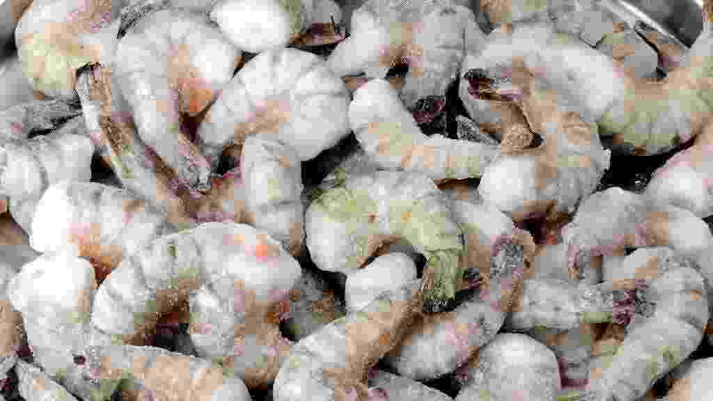 Fresh,Tiger,Shrimps,With,Ice