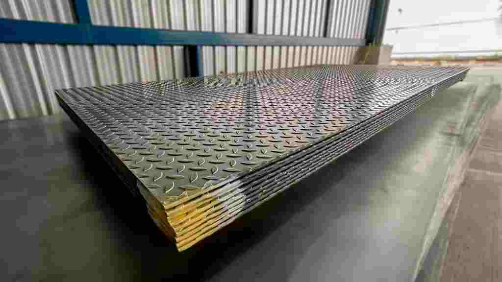 Steel,With,Chicken,Feet,Pattern.,Checkered,Plate.,Anti-slip,Pattern,Sheets.